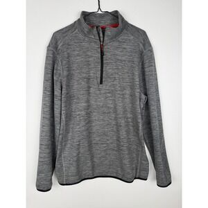 Avalanche Men's Size Large Quarter Zip Top Stand Up Collar Pullover  Long Sleeve